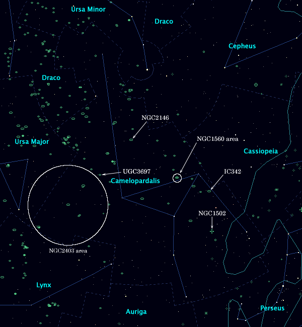 <Clickable Map of constellation Camelopardalis>