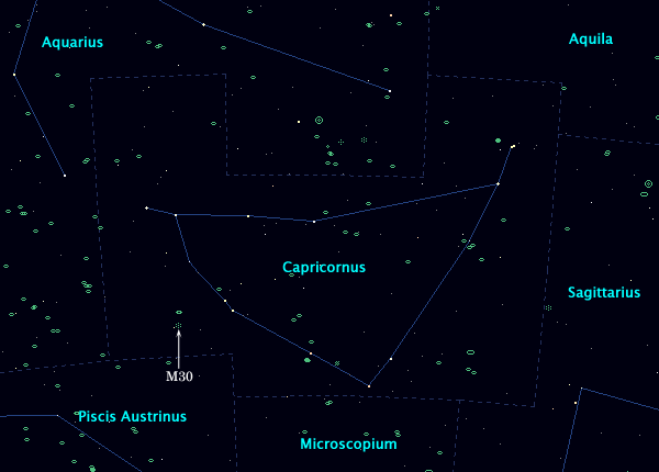<Clickable Map of constellation Capricornus>
