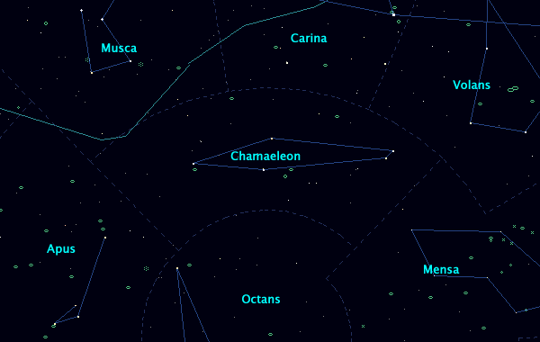 <Clickable map of constellation Chamaeleon>