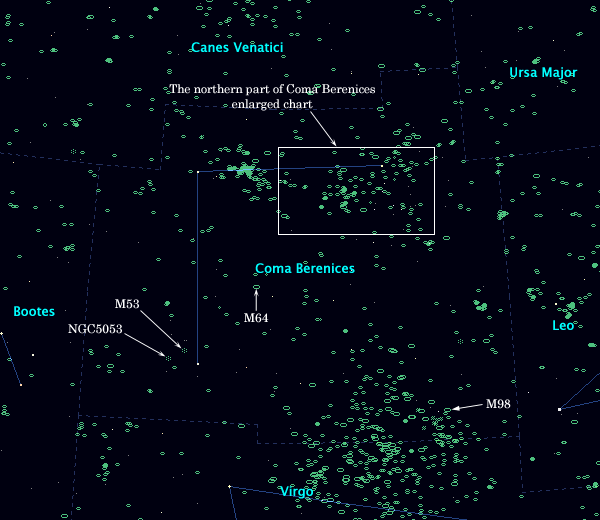 <Clickable Map of constellation Coma Berenices>