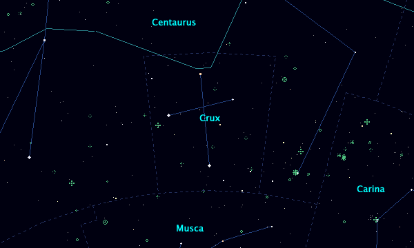 <Clickable Map of constellation Crux>
