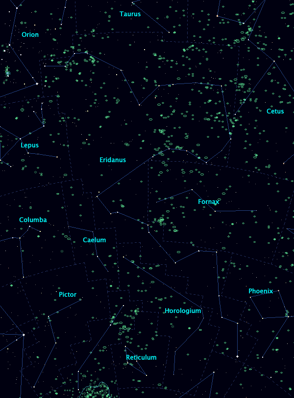 <Clickable Map of constellation Eridanus>