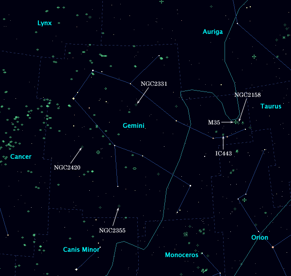 <Clickable Map of constellation Gemini>