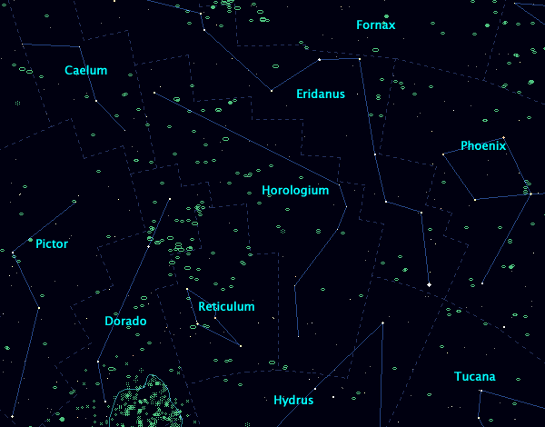 <Clickable Map of constellation Horologium>