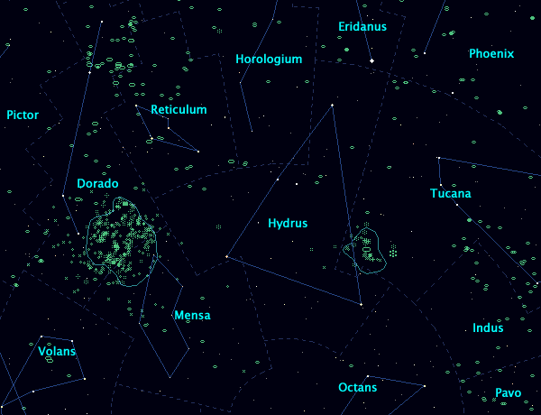 <Clickable Map of constellation Hydrus>