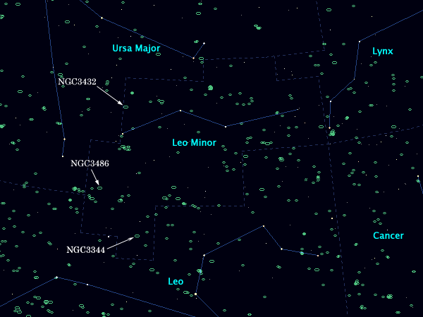 <Clickable Map of constellation Leo Minor>