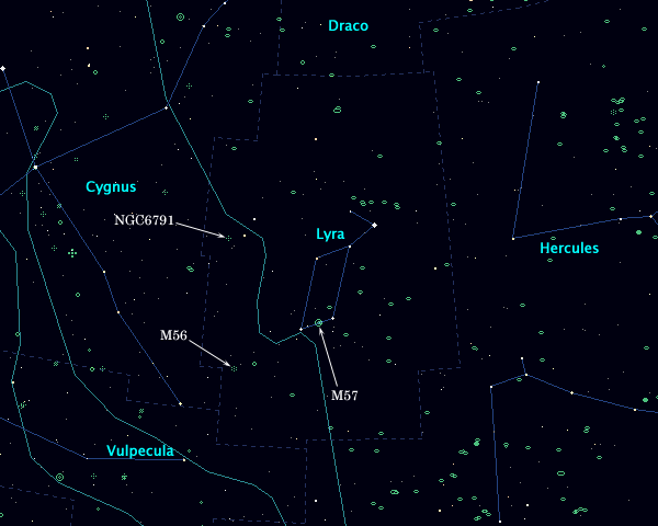 <Clickable Map of constellation Lyra>