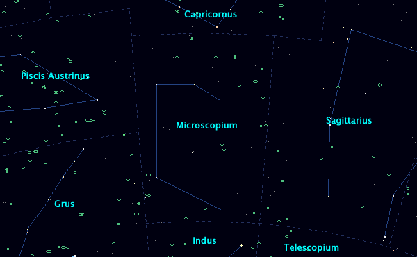 <Clickable Map of constellation Microscopium>