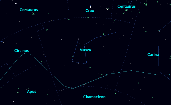 <Clickable Map of constellation Musca>