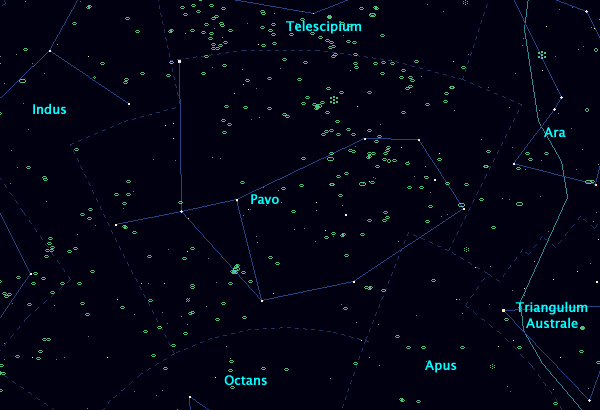 <Clickable Map of constellation Pavo>