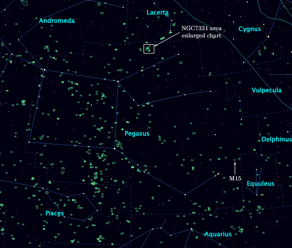 <Clickable Map of constellation Pegasus>