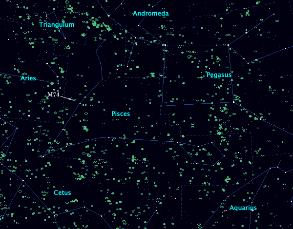 <Clickable Map of constellation Pisces>