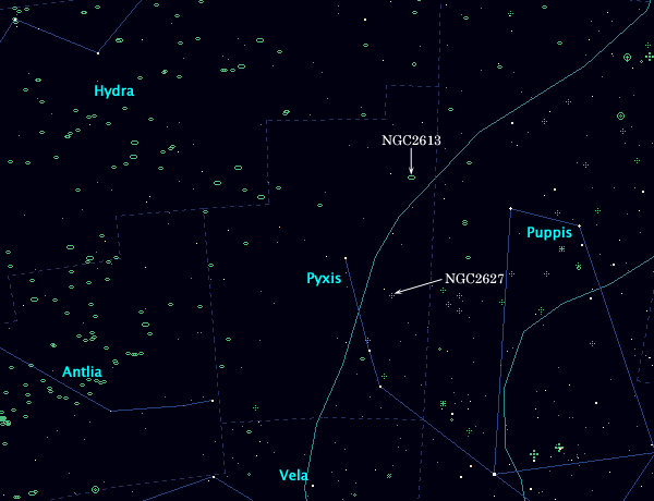 <Clickable Map of constellation Pyxis>