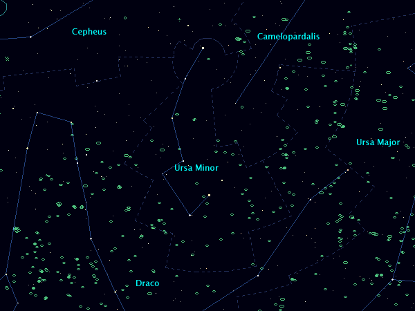 <Clickable Map of constellation Ursa Minor>