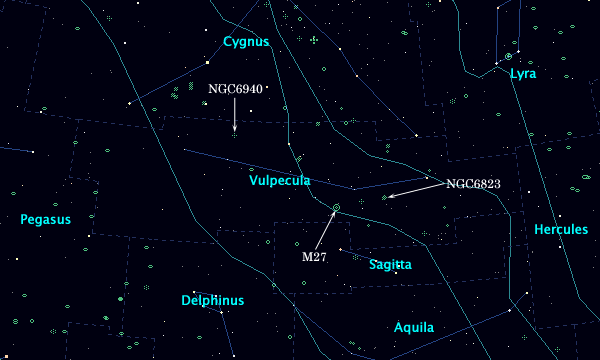 <Clickable Map of constellation Vulpecula>